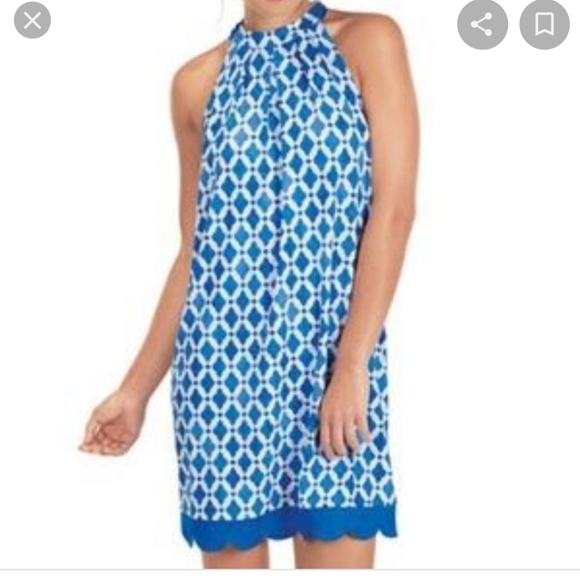 Mud Pie Dresses & Skirts - Mud pie Natalie Bow Tie Dress Blue